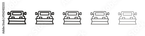 Snowplow icon vector, Symbol, logo illustrations