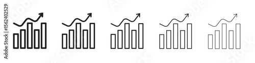 Stagflation icon isolated silhouette on white background. Vector illustration.