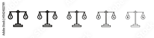 Taxes icon isolated silhouette on white background. Vector illustration.