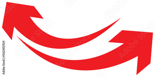 arrows set. Curved arrows. Arrow sign. Flat style icons. EPS 10