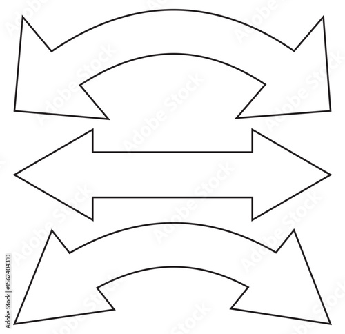Dual sided arrow vector, icon. double ended arrow vector design for website, app and logo design. Vector illustration of duel side arrow. EPS 10 
