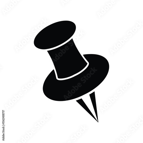 push pin isolated on white