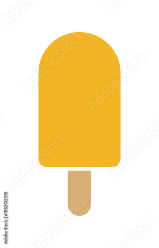 Popsicle or ice cream with stick representing frozen sweet summer dessert cold refreshing snack treat food enjoyment