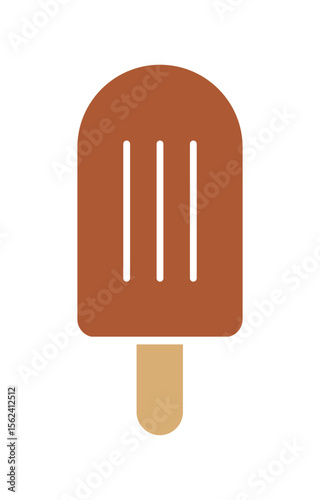 Popsicle or ice cream with stick representing frozen sweet summer dessert cold refreshing snack treat food enjoyment