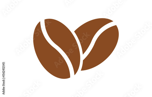 Coffee beans representing aromatic roasted seeds for beverage drink energy morning breakfast caffeine enjoyment