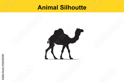 Camel Silhoutte vector edtiable changeable 