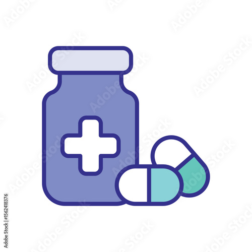 Pills icon vector