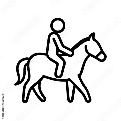 Horseback riding lessons near me equestrian sport outline drawing horse rider training and equine activity