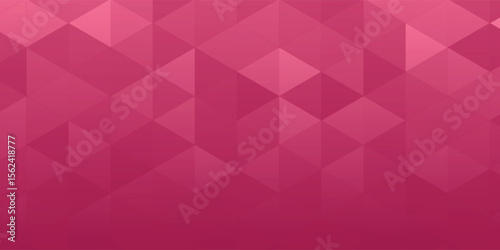 Gradient purple magenta background on triangle pattern. Geometric abstract pixel background.