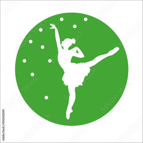BALLET BAILARINA BAILE VECTOR LOGO MARCA GRÁFICA