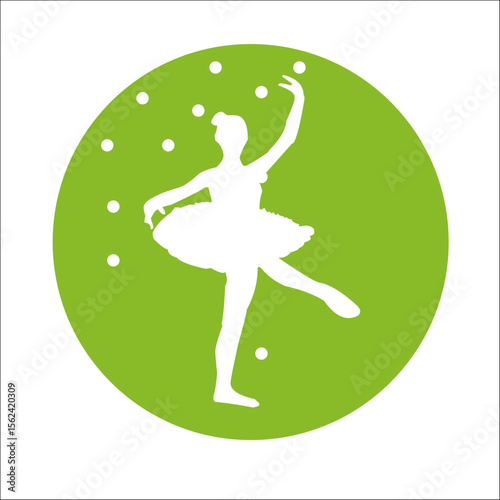 BALLET BAILARINA BAILE VECTOR LOGO MARCA GRÁFICA