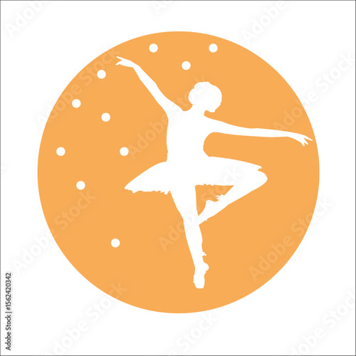 BALLET BAILARINA BAILE VECTOR LOGO MARCA GRÁFICA
