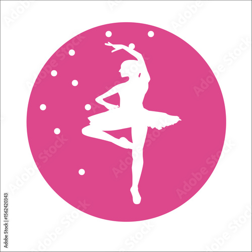 BALLET BAILARINA BAILE VECTOR LOGO MARCA GRÁFICA