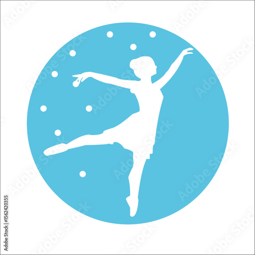 BALLET BAILARINA BAILE VECTOR LOGO MARCA GRÁFICA