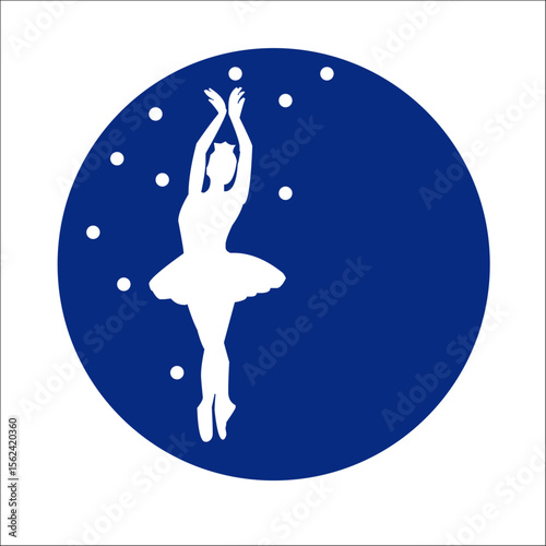 BALLET BAILARINA BAILE VECTOR LOGO MARCA GRÁFICA