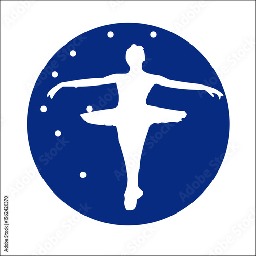 BALLET BAILARINA BAILE VECTOR LOGO MARCA GRÁFICA