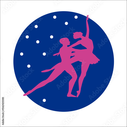BALLET BAILARINA BAILE VECTOR LOGO MARCA GRÁFICA