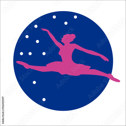 BALLET BAILARINA BAILE VECTOR LOGO MARCA GRÁFICA