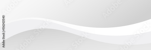 Abstract Geometric modern white and gray color background for template design. Vector