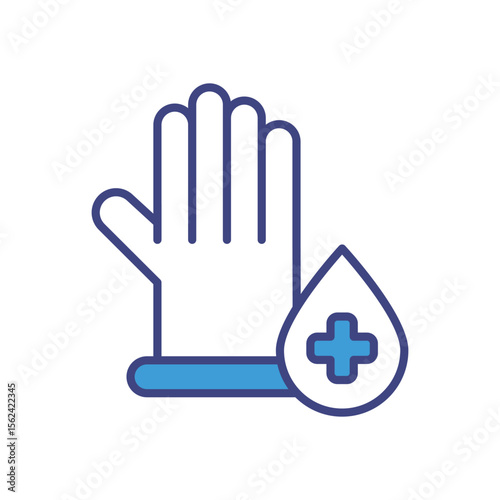 Styrilized Gloves icon vector