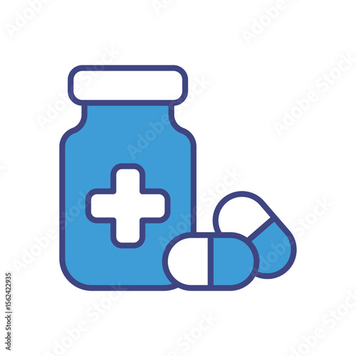 Pills icon vector