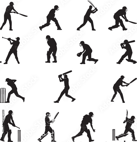 Cricket Silhouette