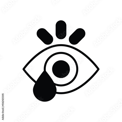 Tear icon vector