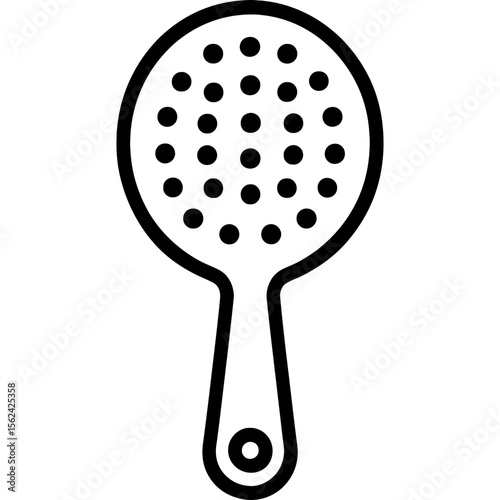 Julep strainer outline icon vector
