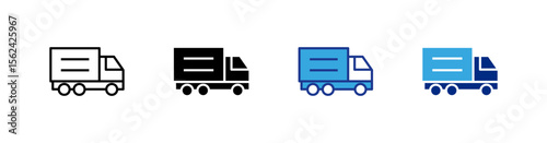 Delivery Truck icons set.eps