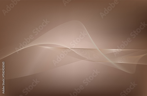 Abstract Music background. Big Data Particle Flow Visualisation chemical industry. Science infographic futuristic illustration. Sound wave. Premium background design with mocha mousse sound wave