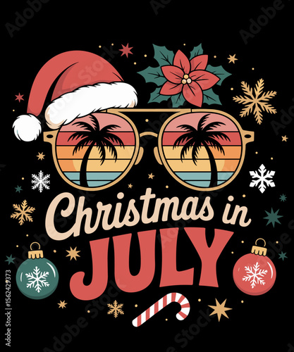 Christmas In July Sunglasses Beach