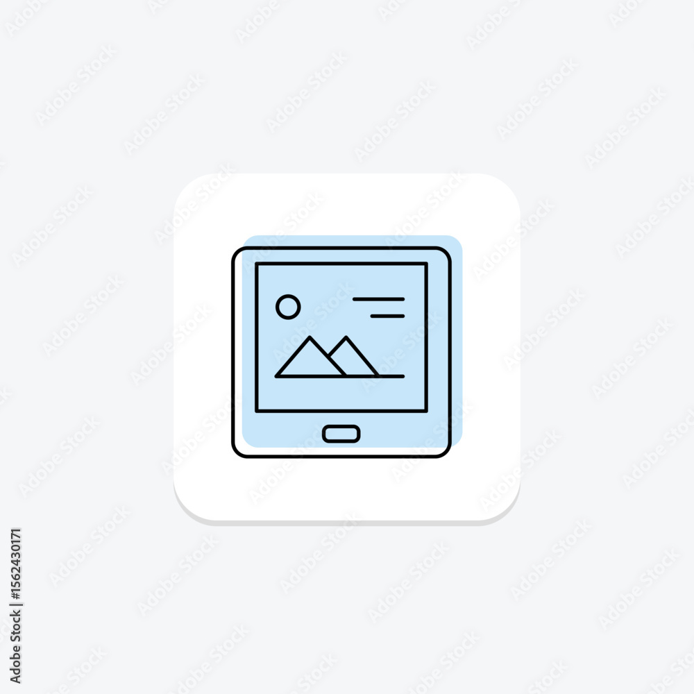 Digital Tablet, vector, pixel perfect, illustrator file