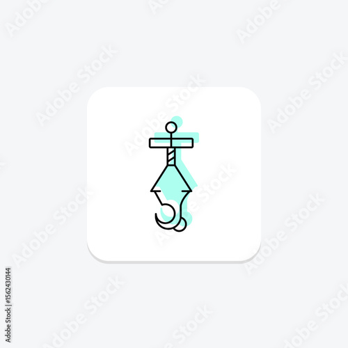 Hanging Hook, vector, pixel perfect, illustrator file