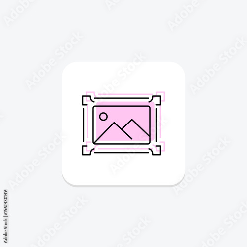 Gallery Frame, vector, pixel perfect, illustrator file