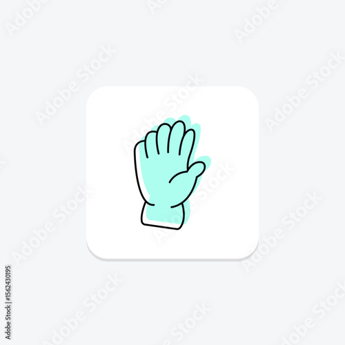 Drawing Glove, vector, pixel perfect, illustrator file