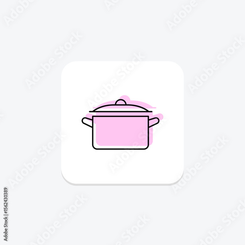Enamel Pot, vector, pixel perfect, illustrator file