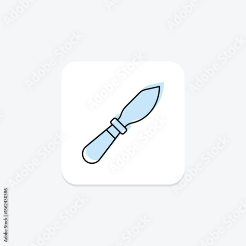 Palette Knife, vector, pixel perfect, illustrator file