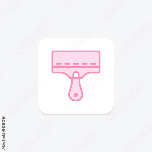 Screen Printing Squeegee, vector, pixel perfect, illustrator file