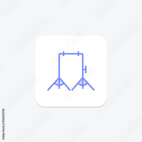 Backdrop Stand, vector, pixel perfect, illustrator file