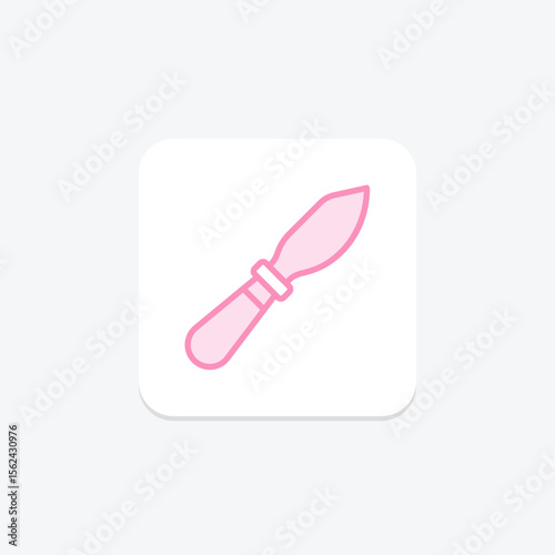 Palette Knife, vector, pixel perfect, illustrator file