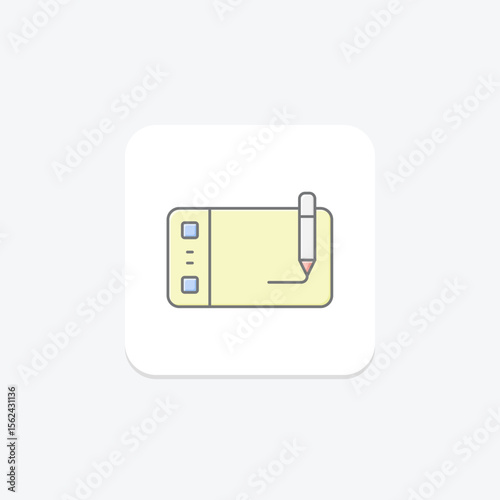 Drawing Pad, vector, pixel perfect, illustrator file