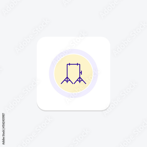 Backdrop Stand, vector, pixel perfect, illustrator file