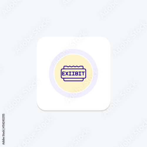 Exhibit Label, vector, pixel perfect, illustrator file