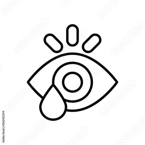 Tear icon vector