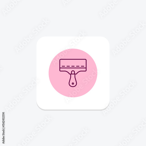 Screen Printing Squeegee, vector, pixel perfect, illustrator file