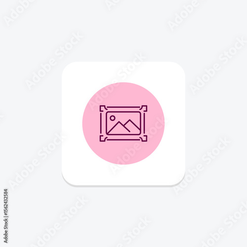 Gallery Frame, vector, pixel perfect, illustrator file