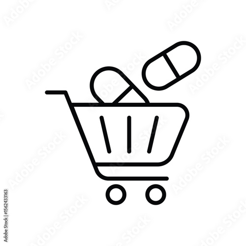 Drug Basket icon vector