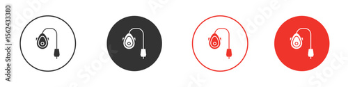 Anesthesia icon. Black style vector icons. Isolated sign symbol