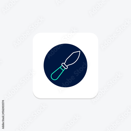 Palette Knife, vector, pixel perfect, illustrator file