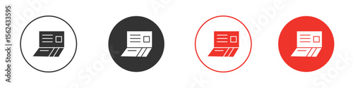 Bankbook icon. Black style vector icons. Isolated sign symbol